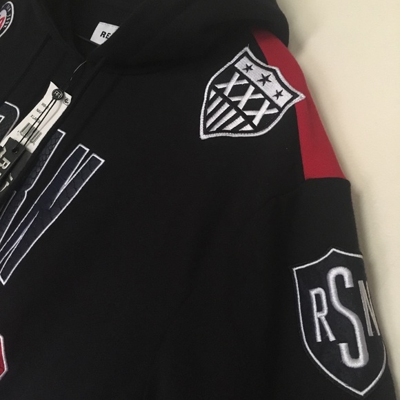 Reason Rival Men’s Black Graphic Hoodie Sweatshirt - Picture 7 of 8